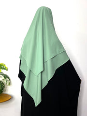 Emerald Two Layers Diamond Khimar
