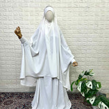 White Butterfly Two Pc Jilbab Set