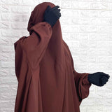 Brown Two Pc Jilbab With Broad Pant