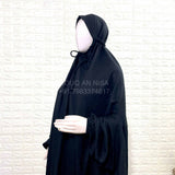 Solid Black Khimar