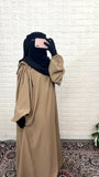 Beige IQRA String Abaya
