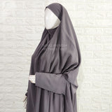 Lavender Jilbab With Plain Sleeves