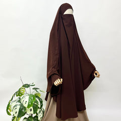 Brown Awrah Khimar