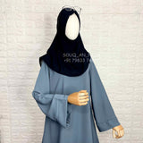 Basic abaya with plain sleeves