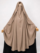 Beige Awrah Khimar With Flap