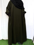 Basic Abaya With Cuff Sleeves
