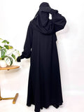 Basic Abaya With Elastic Sleeves