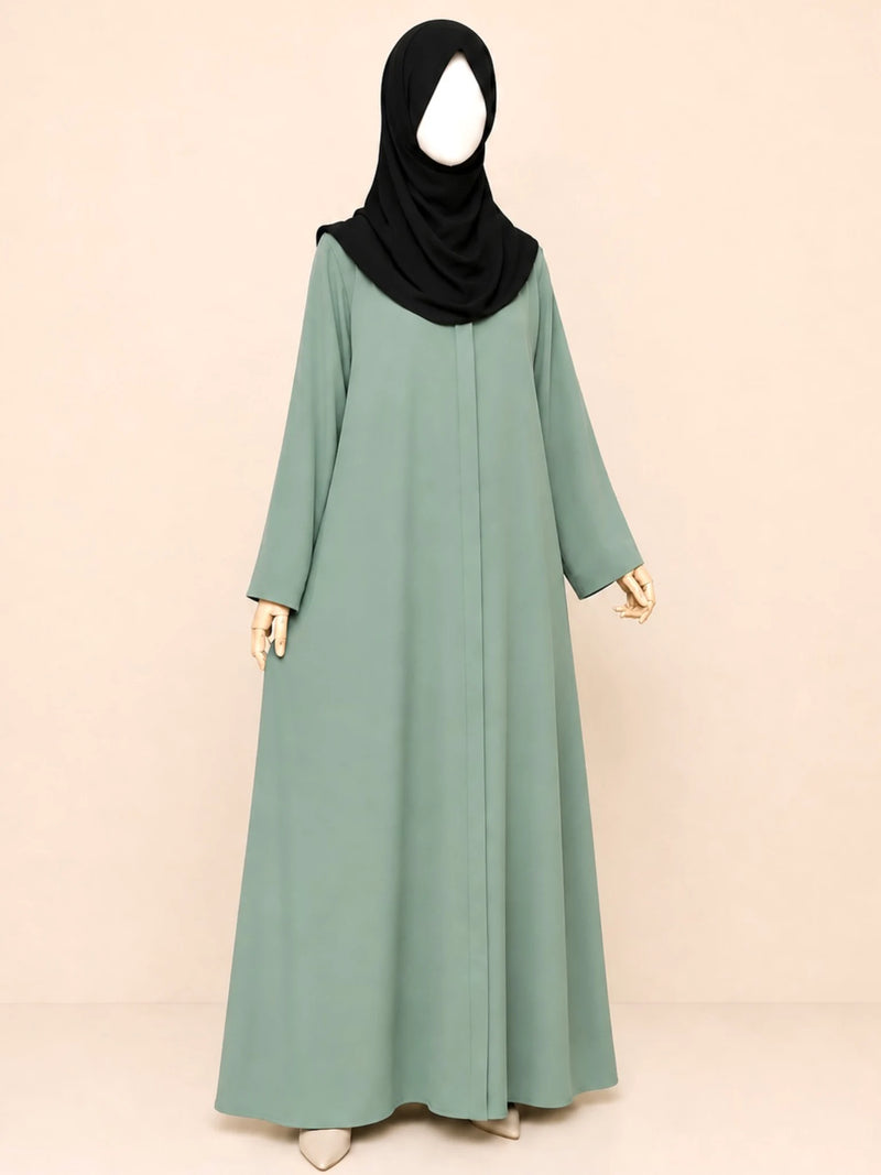 Emerald Front Open Abaya
