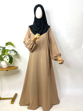 Basic Abaya With Elastic Sleeves