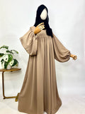 Frills Abaya With Baggy Sleeves