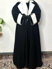 black jacket abaya