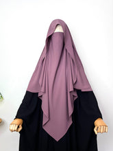 Dusty Mauve Flap Diamond Khimar