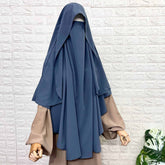 Gray Flap Round Khimar