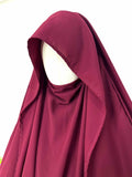 Maroon Flap Diamond Khimar