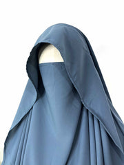 Grey Flap Diamond Khimar
