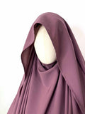 Dusty Mauve Flap Diamond Khimar