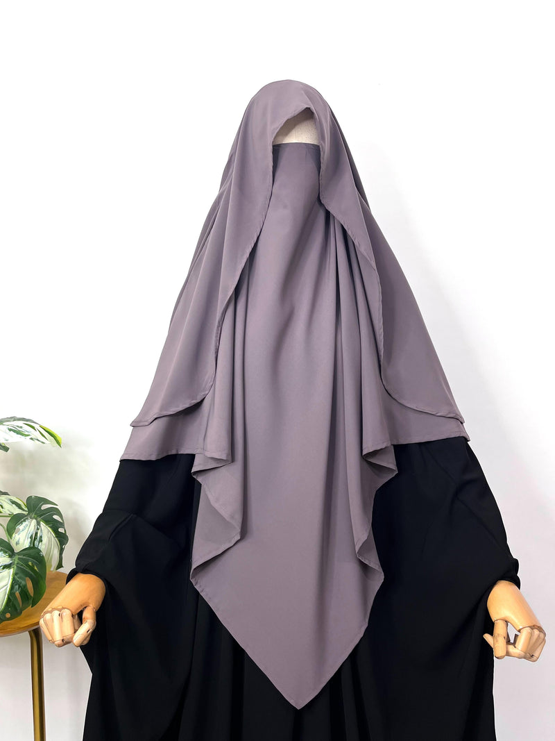 Lavender Flap Diamond Khimar