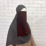 Brown Half Niqab