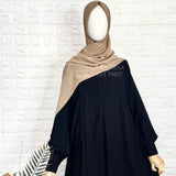 Black Pleats abaya