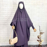 Lavender Two Pc Jilbab With Skirt