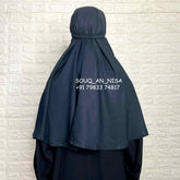 Solid Black Kids Khimar