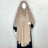 Beige Round Khimar