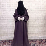 Lavender IQRA String Abaya
