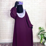 Plum IQRA String Abaya