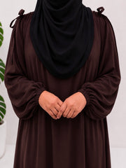 Brown IQRA Abaya