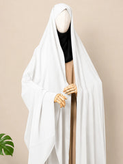 White Irani Chadar Without Sleeves