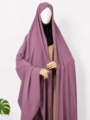 Dusty Mauve Irani Chadar Without Sleeves