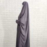 Lavender Jilbab With Plain Sleeves