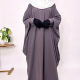 Lavender Kaftan Abaya With Cuff Sleeves