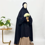 Black Long Salah Khimar
