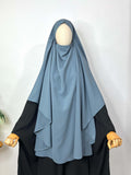Grey Round Khimar