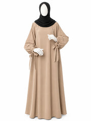 Beige Rahma Nursing Abaya