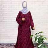 Twill Rayon Front Open Abaya