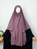 Dusty Mauve Round Khimar