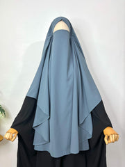 Gray Round khimar