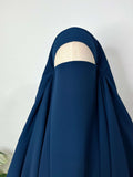 Crystal Blue Round Khimar
