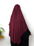 Maroon Round Khimar