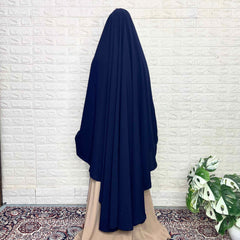 Navy Blue Awrah Khimar