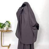 Lavender Two Pc Jilbab With Skirt