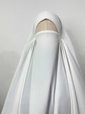 White Round Khimar