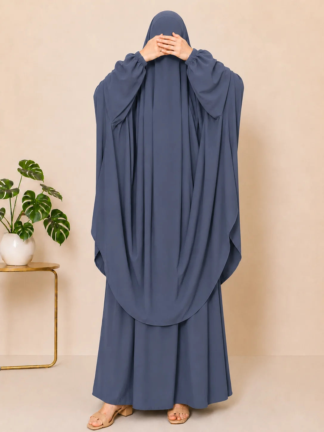 Grey Two Pc Jilbab