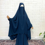 Crystal Blue Butterfly Two Pc Jilbab Set