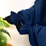 Two Pc Jilbab With Flower Sleeves