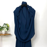 Two Pc Jilbab With Flower Sleeves