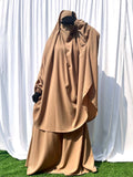 Beige Two Pc Jilbab
