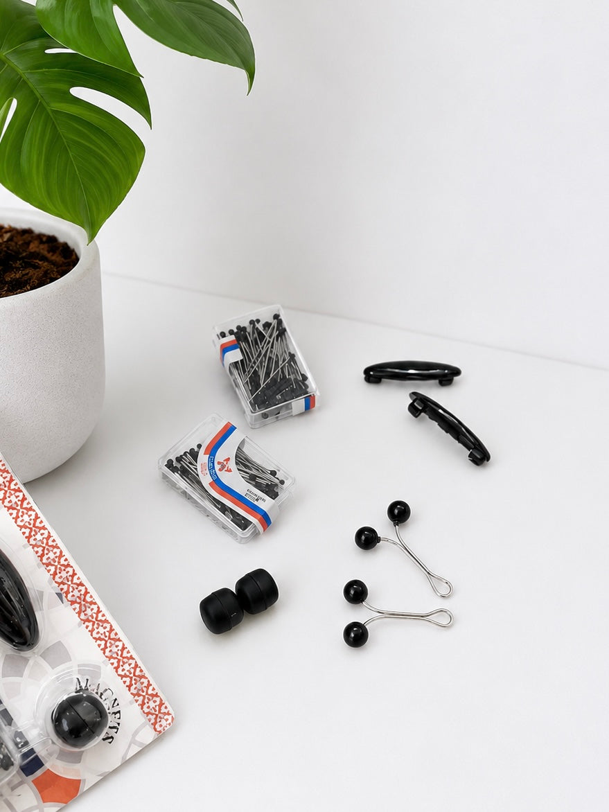 Black Hijab Pin Set